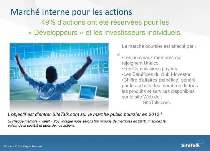49 % DES ACTIONS ONT ETE RESERVEES POUR LES DEVELOPPEURS