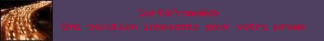Banni&egrave;re de promotion surfapromoweb