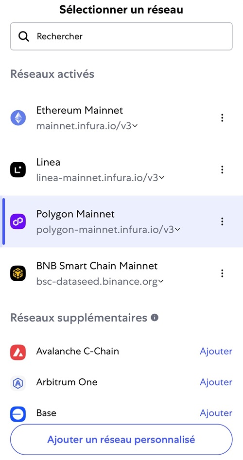 polygon reseau